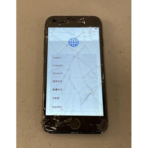 9613 - X1 APPLE IPHONE 7/ A1778/BLACK/ 32GB/ I-CLOUD LOCKED/ IMEI: 35660310216712- SCREEN & DISPLAY DAMAGED