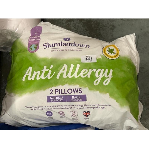 9003 - SLUMBERDOWN ANTI-ALLERGY PILLOWS / NEW