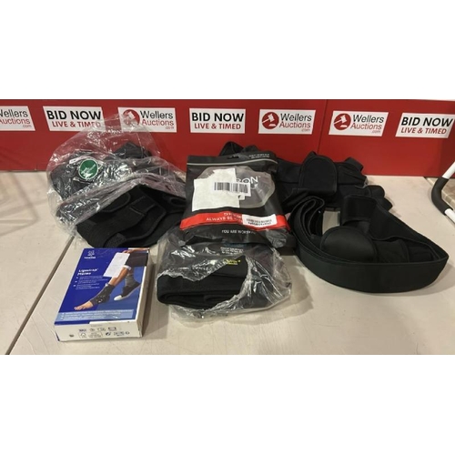 9004 - ASSORTED BACK AND SPORTS RELATED SUPPORTS