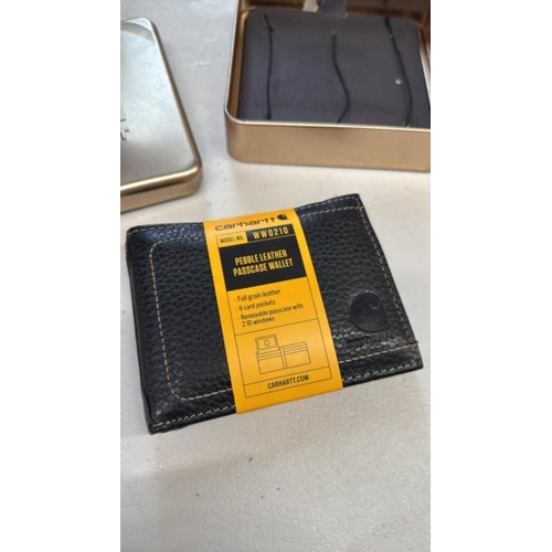 9027 - CARHARTT .61-2201.BLK.S000 PEBBLE PASS CASE WALLET, OFA, BLACK / PLEASE NOTE: ANY PURCHASES LEFT AFT... 