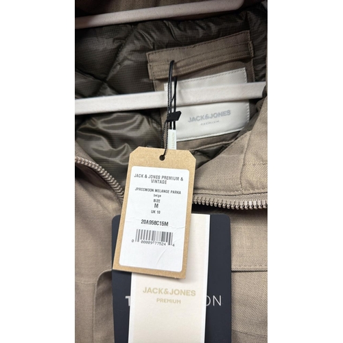 3119 - GENTS NEW JACK & JONES PREMIUM VINTAGE PARKA / SIZE MEDIUM