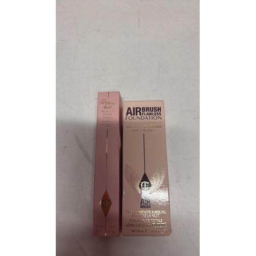 3252 - NEW CHARLOTTE TILBURY AIR BRUSH FOUNDATION IN 6 WARM/CHAUD AND PILLOW TALK LIGHT WAND IN NO 2