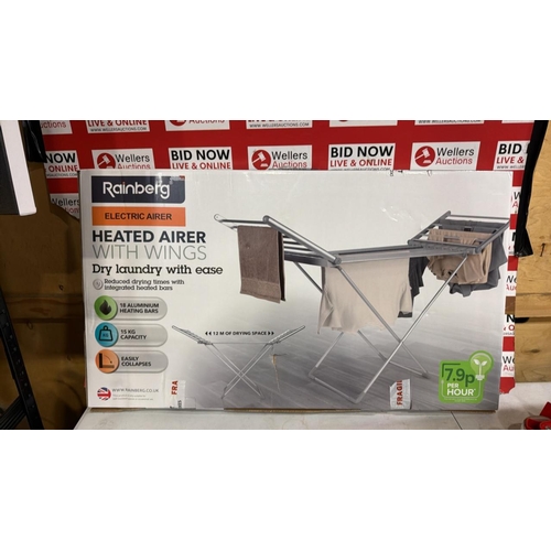 3261 - RAINBERG HEATED AIRER WITH WINGS ELECTRIC AIRER