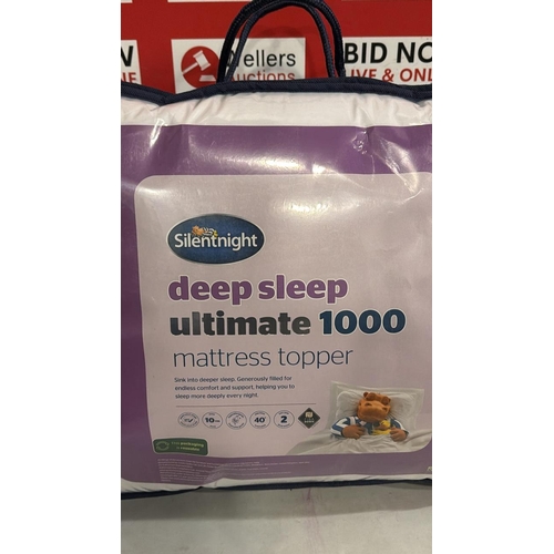 3267 - SILENTNIGHT DEEP SLEEP ULTIMATE 1000 MATTRESS TOPPER DOUBLE