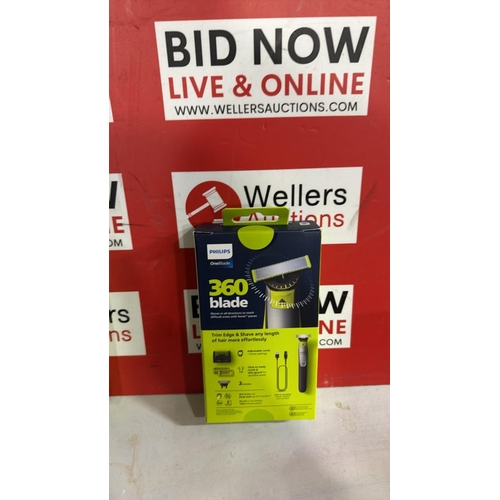 3291 - PHILIPS ONE BLADE 360 BLADE TRIM, EDGE AND SHAVE