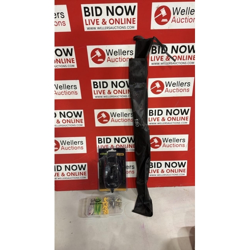 3296 - HIRISI B150 FISHING BITE ALARM CARP FISHING ROD 180 & SANTA KING BAIT SET