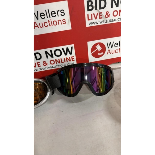 3298 - 3 PAIRS OF GOGGLES INCL LOUBSOL & ALPINA