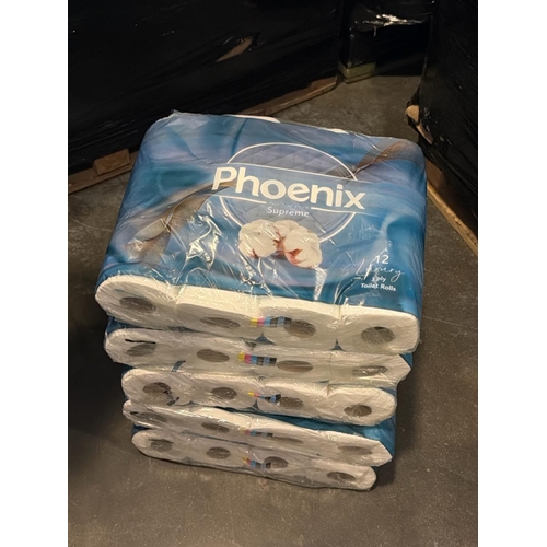 3484 - X5 PACKS OF 12 PHOENIX TOILET ROLLS