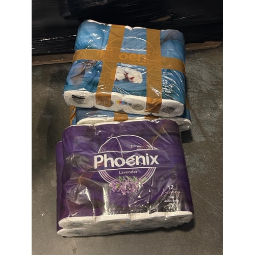 3486 - X5 PACKS OF 12 PHOENIX TOILET ROLLS