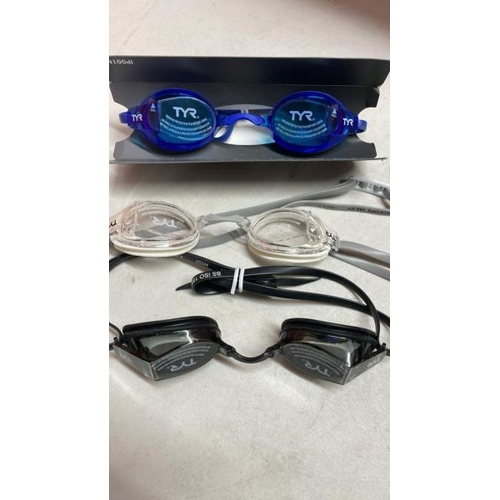 49 - TYR ADULT GOGGLES 3 PACK