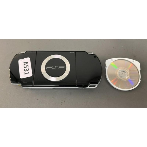 9682 - X1 SONY PLAYSTATION PORTABLE PSP HANDHELD - BLACK / PSP 2004 /SN: 08-27401022-1127801 + GAME CARD ME... 