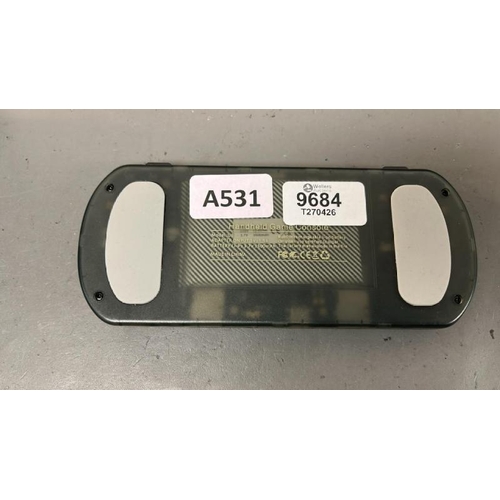 9684 - X1 HANDHELD GAME CONSOLE / MODEL: U8 - GREY