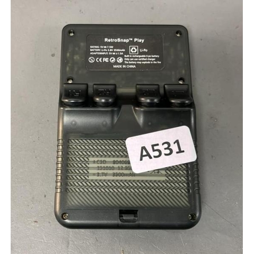 9686 - X1 RETROSNAP PLAY GAME - BLACK INC. CASE