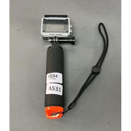 9694 - X1 ACTION CAMERA AKASO / MODEL: EK7000/ 4K + TRIPOD