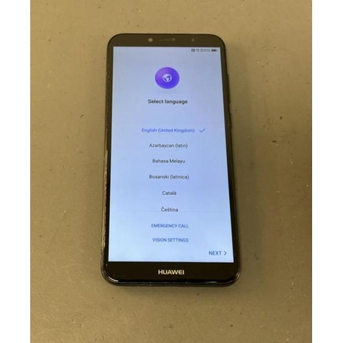 9696 - X1 HUAWEI Y6 2018/ ATU-L11/ BLACK/ GOOGLE LOCKED/ IMEI: 867269033627442