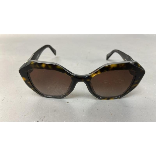 9708 - X1 SUNGLASSES PRADA MILANO  SPR 16WS TORTOISE FRAME WITH BROWN LENSES