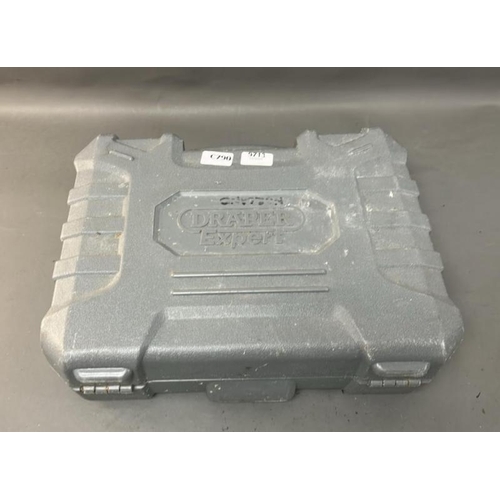 9713 - X1 DRAPER EXPERT 18V CORDLESS COMBI-DRILL INC. CASE