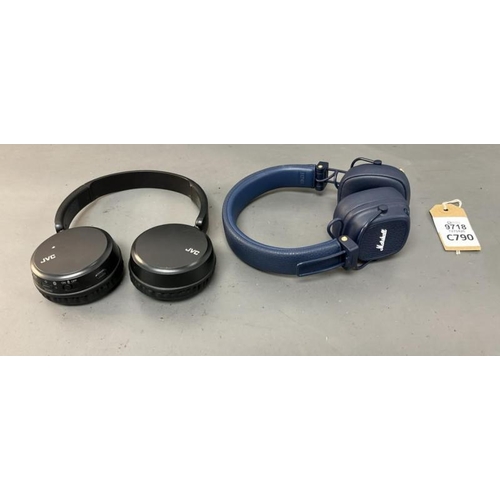 9718 - X2 HEADPHONES INC. MARSHALL, JVC HA-S36W