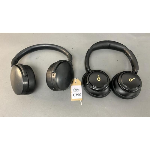 9720 - X2 HEADPHONES INC. SOUNDCORE Q30, SENNHEISER HD 350BT