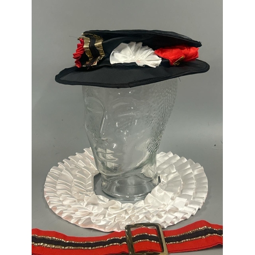 9008 - Five Beefeater costume hats with collar and belt / AN96