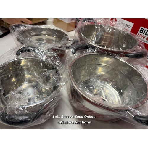 9027 - 4X COOKING PANS/POTS