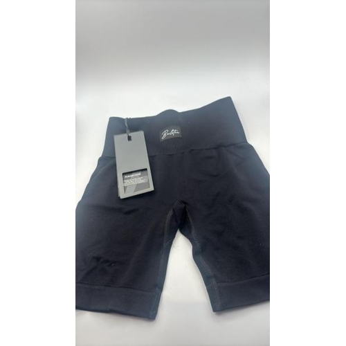9046 - BRAND NEW: BO + TEE SHORTS / BLACK / XXS