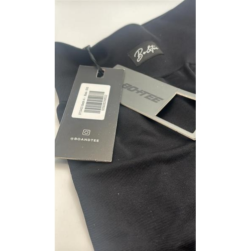 9048 - BRAND NEW: BO + TEE SHORTS / BLACK / XXS