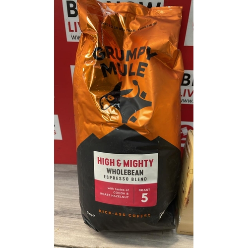 2015 - COFFEE INCL. GRUMPY MULE HIGH & MIGHTY BEANS PLUS NESCAFE CAPPUCCINO SACHETS
