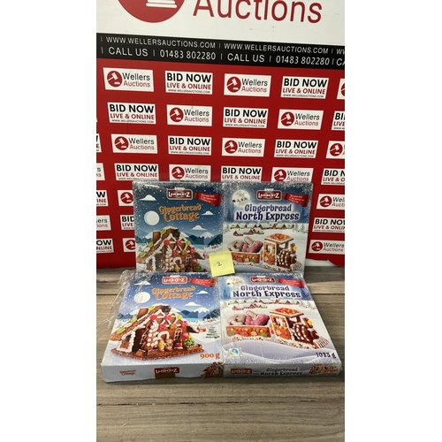 2021 - X2 GINGERBREAD KITS INCL. COTTAGE & NORTH EXPRESS