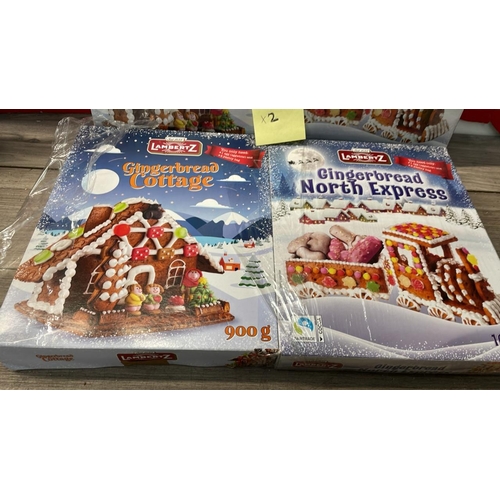 2021 - X2 GINGERBREAD KITS INCL. COTTAGE & NORTH EXPRESS