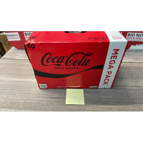 2030 - X30 CANS OF COCA-COLA ZERO SUGAR