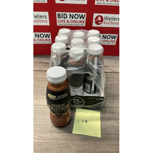 2031 - X10 ON OPTIMUM NUTRITION HIGH PROTEIN SHAKES