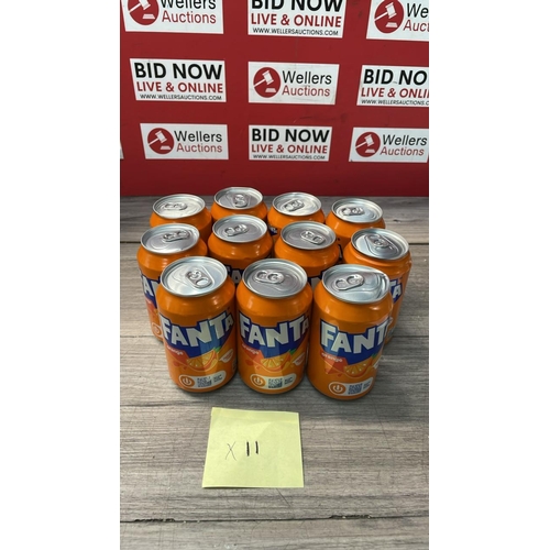 2034 - X11 CANS OF FANTA ORANGE