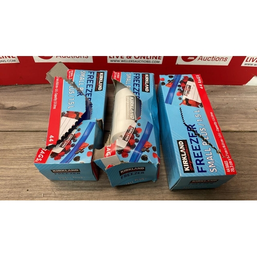 2136 - X3 BOXES OF FREEZER BAGS
