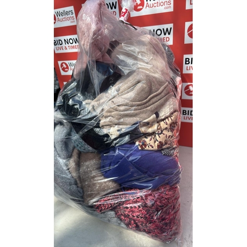 2207 - BAG OF SCARFS AND HATS