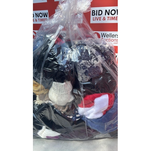 2231 - BAG OF SCARFS AND HATS