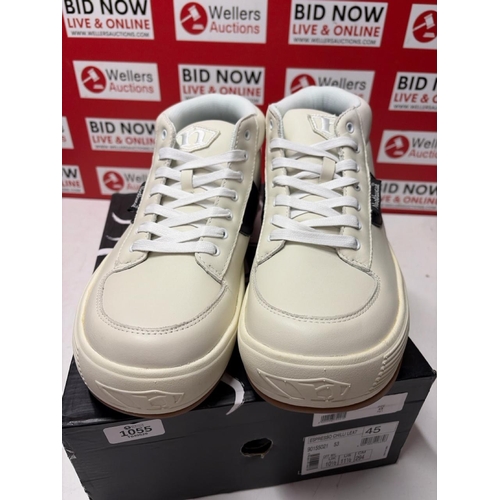 1055 - GENTS NORTHWAVE ESPRESSO CHILLI SUEDE HIGH TOP TRAINER / SIZE 10.5