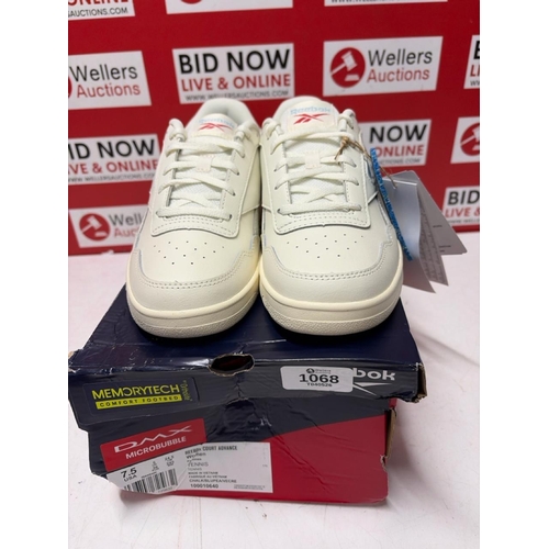 1068 - LADIES NEW REEBOK COURT ADVANCE TRAINERS / UK 5