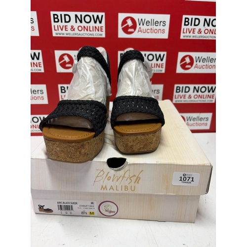 1071 - LADIES NEW BLOWFISH MALIBU BLACK SUEDE/ UK 6