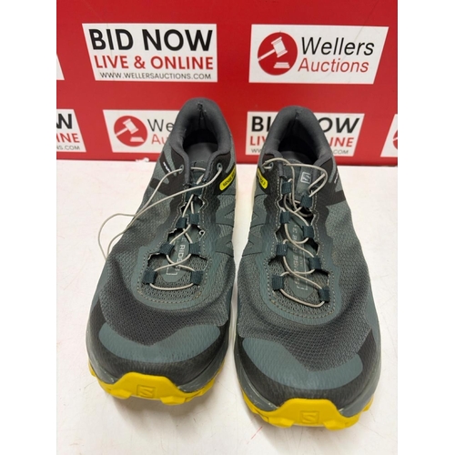 1091 - GENTS PRE OWNED SALOMON SENSE RIDE 3 TRAINER / UK 8