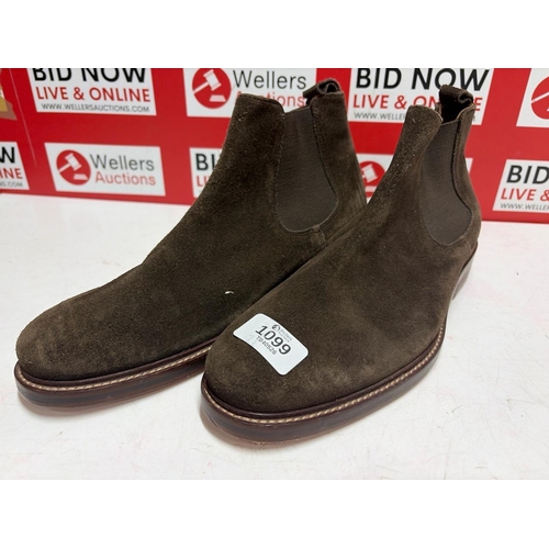 1099 - GENTS PRE OWNED JASPER CONRAN SUEDE CHELSEA BOOT / UK 6