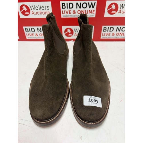 1099 - GENTS PRE OWNED JASPER CONRAN SUEDE CHELSEA BOOT / UK 6