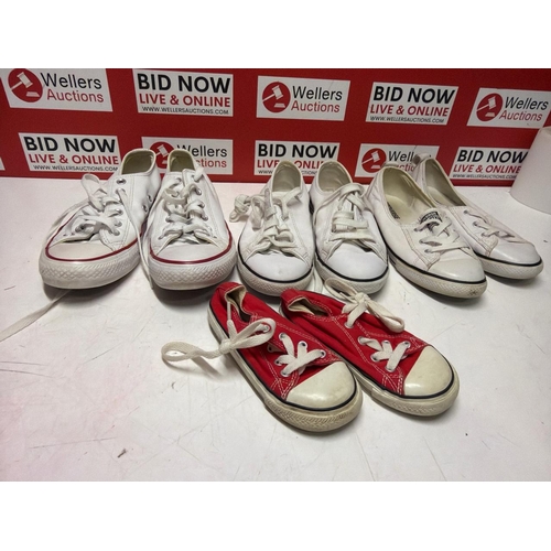 1108 - ASSORTED PRE OWNED CONVERSE BUNDLE / MIXED SIZES