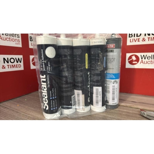 9128 - X5 ASSORTED SEALANTS INCL. EVO-STICK [51]