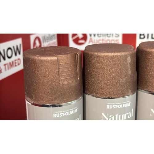9132 - X4 RUST-OLEUM NATURAL EFFECTS CAST BRONZE SPRAY PAINTS / 400ML [51]