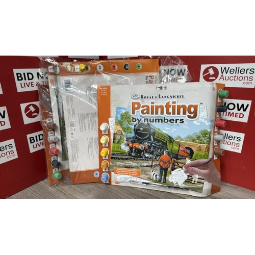 9167 - X4 ROYAL & LANGNICKEL PAINT BY NUMBERS SETS [51]