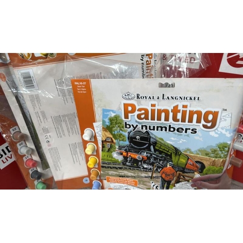 9167 - X4 ROYAL & LANGNICKEL PAINT BY NUMBERS SETS [51]