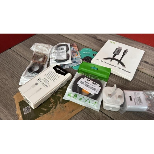 9173 - ELECTICALS SELECTION INCL. ACER USB-C TO DISPLAY PORT CABLE [51]