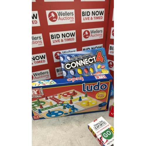 9216 - GAMES INC. LUDO, CONNECT4, THEORY TEST CARDS AND RUBIX JUNIOR [51]