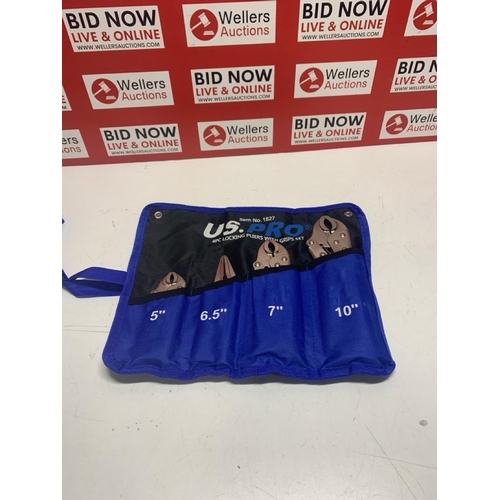 2018 - US PRO 4 PIECE LOCKING PLYERS WITH GRIPS ITEM 1827